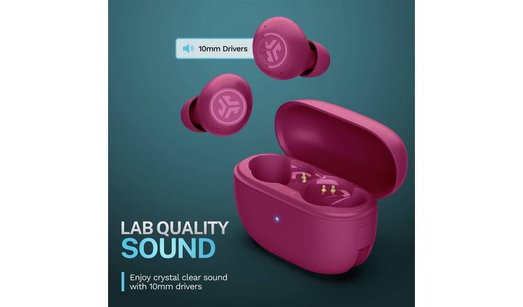 JLab Go Pop ANC True Wireless Earbuds - Fuchsia