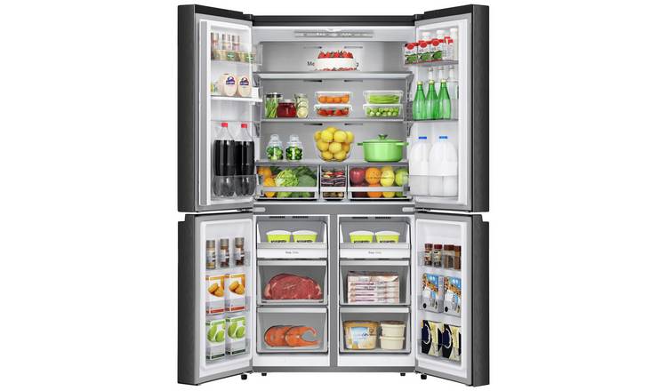 Hisense RQ758N4SWFE American Fridge Freezer- Black