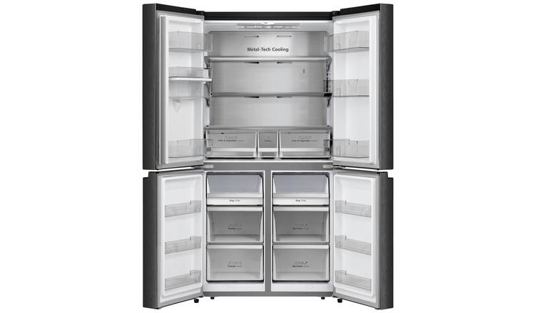 Hisense RQ758N4SWFE American Fridge Freezer- Black