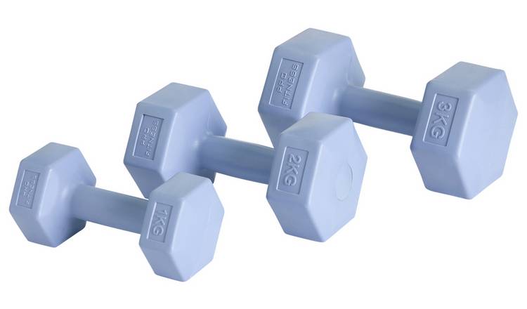 Pro Fitness Vinyl Dumbbell Tree - 12Kg