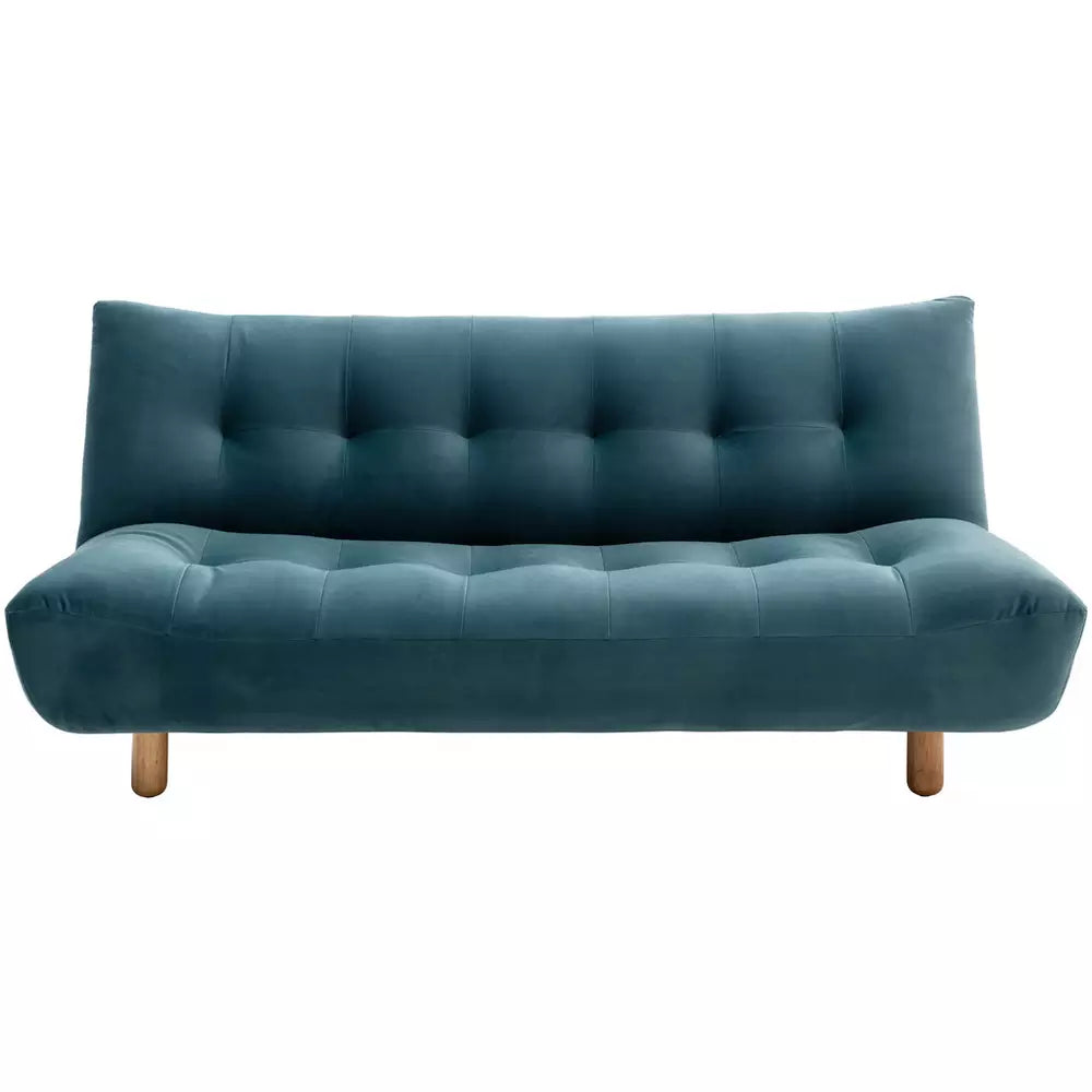 Habitat Kota 3 Seater Velvet Clic Clac Sofa Bed - Teal