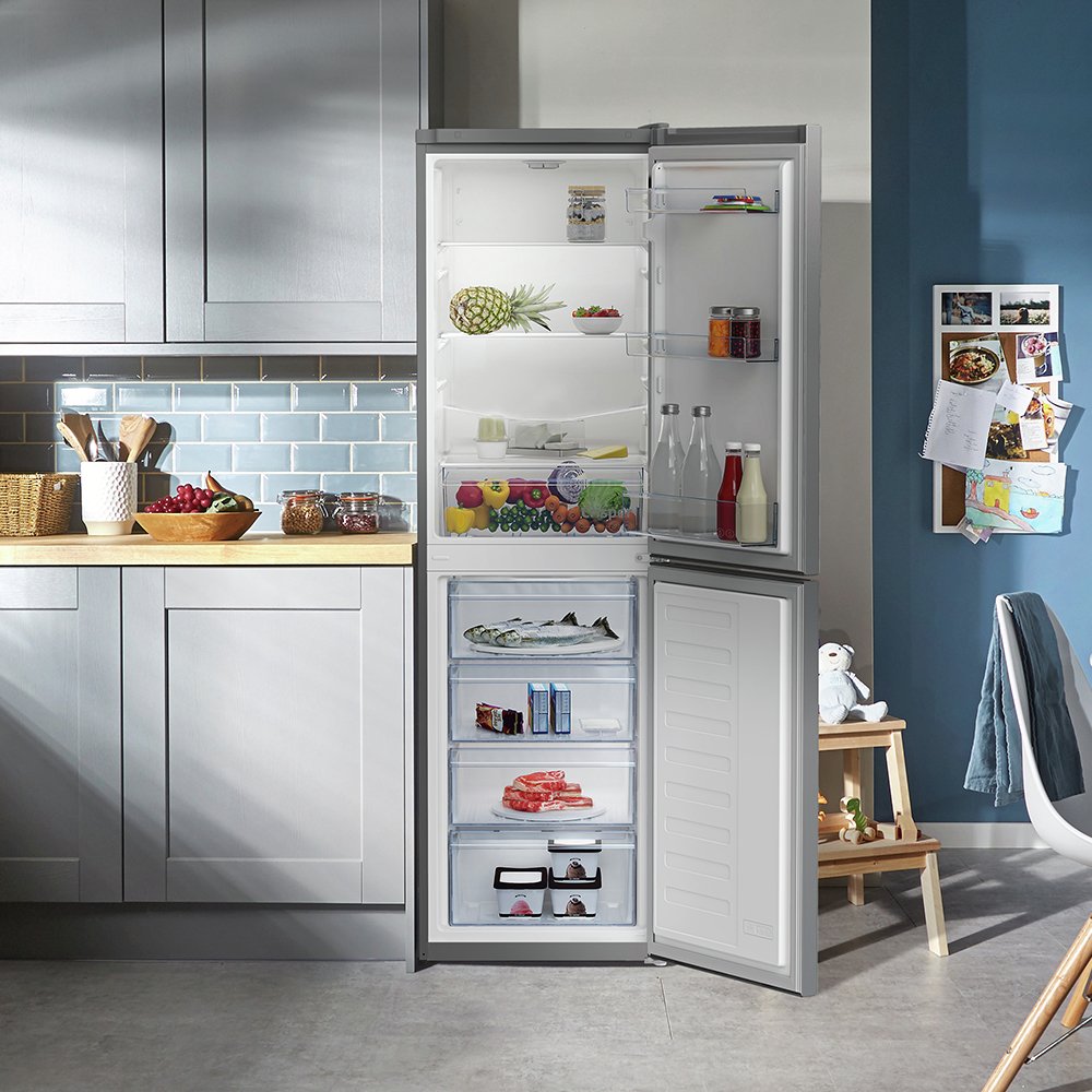 Beko CFG4582S Freestanding Fridge Freezer - Silver