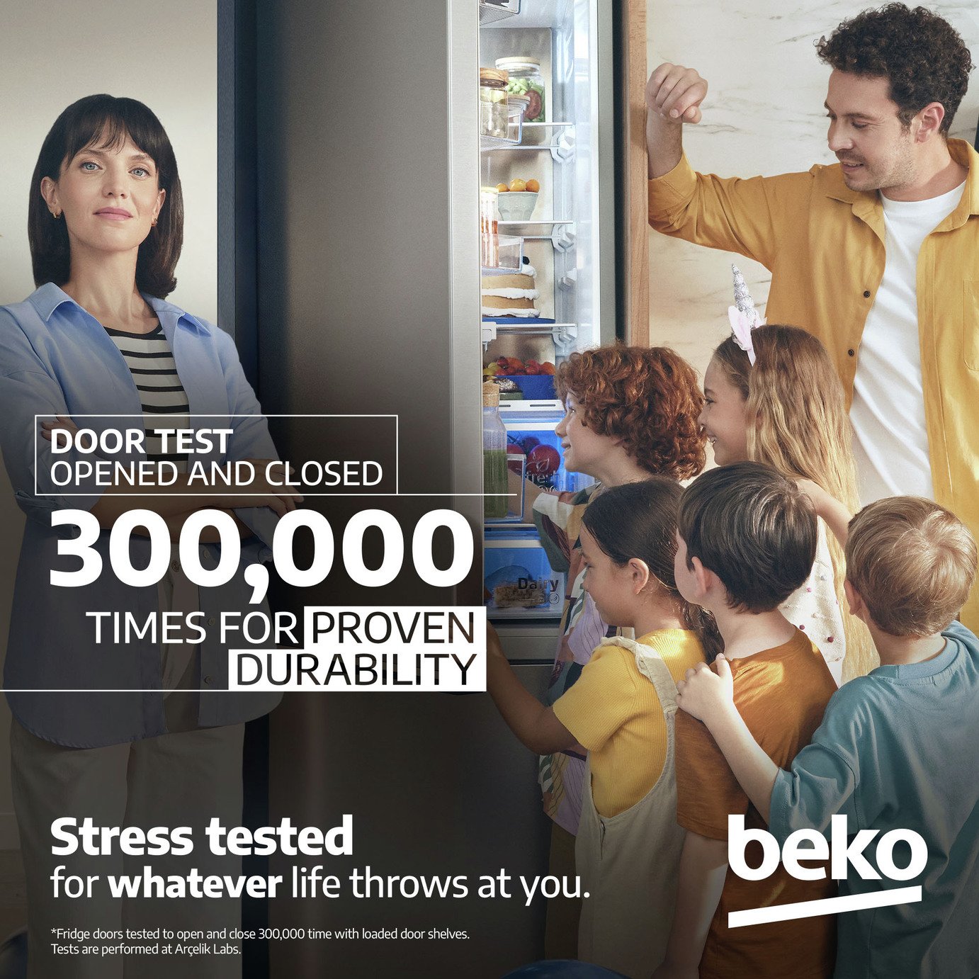 Beko CFG4582S Freestanding Fridge Freezer - Silver