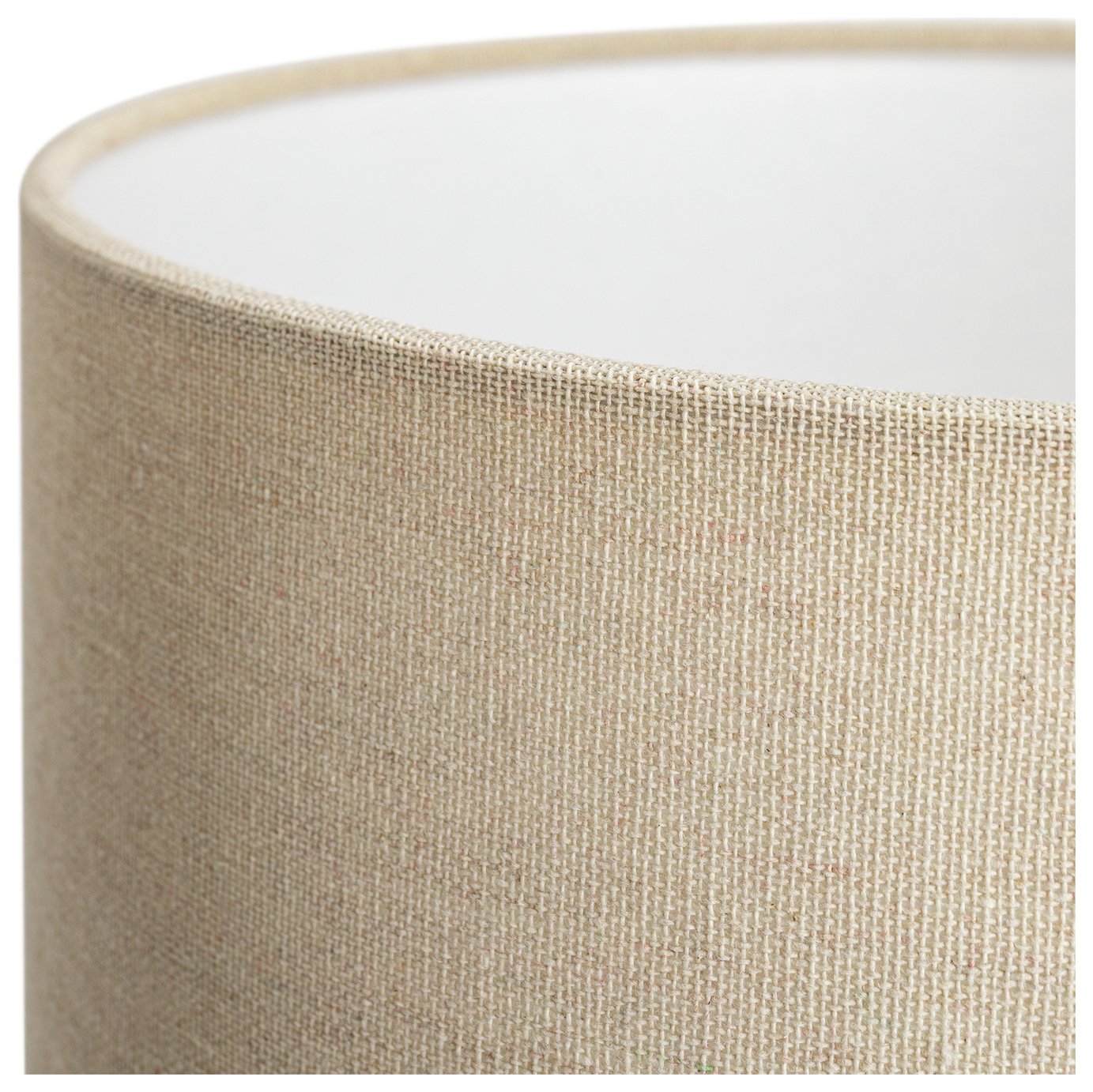 Habitat Vanern Dimple 42cm Glass Table Lamp - Clear & Cream