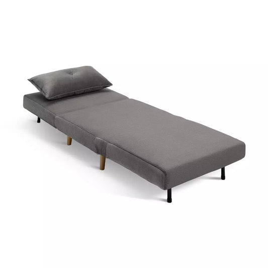 Habitat Roma Single Compact Fabric Chairbed - Grey