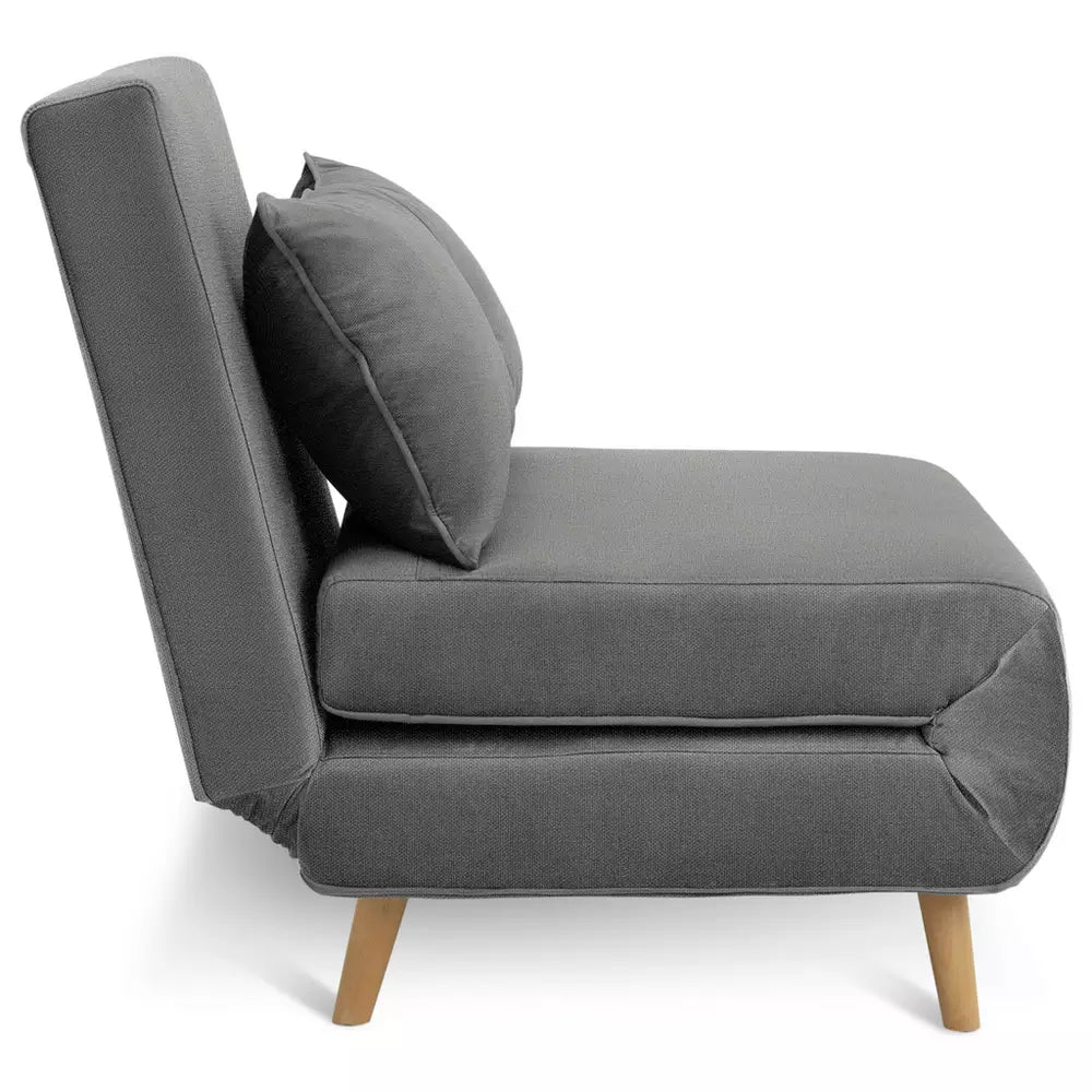 Habitat Roma Single Compact Fabric Chairbed - Grey