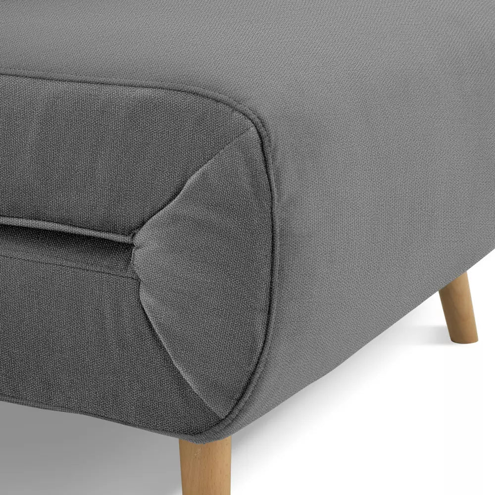 Habitat Roma Single Compact Fabric Chairbed - Grey