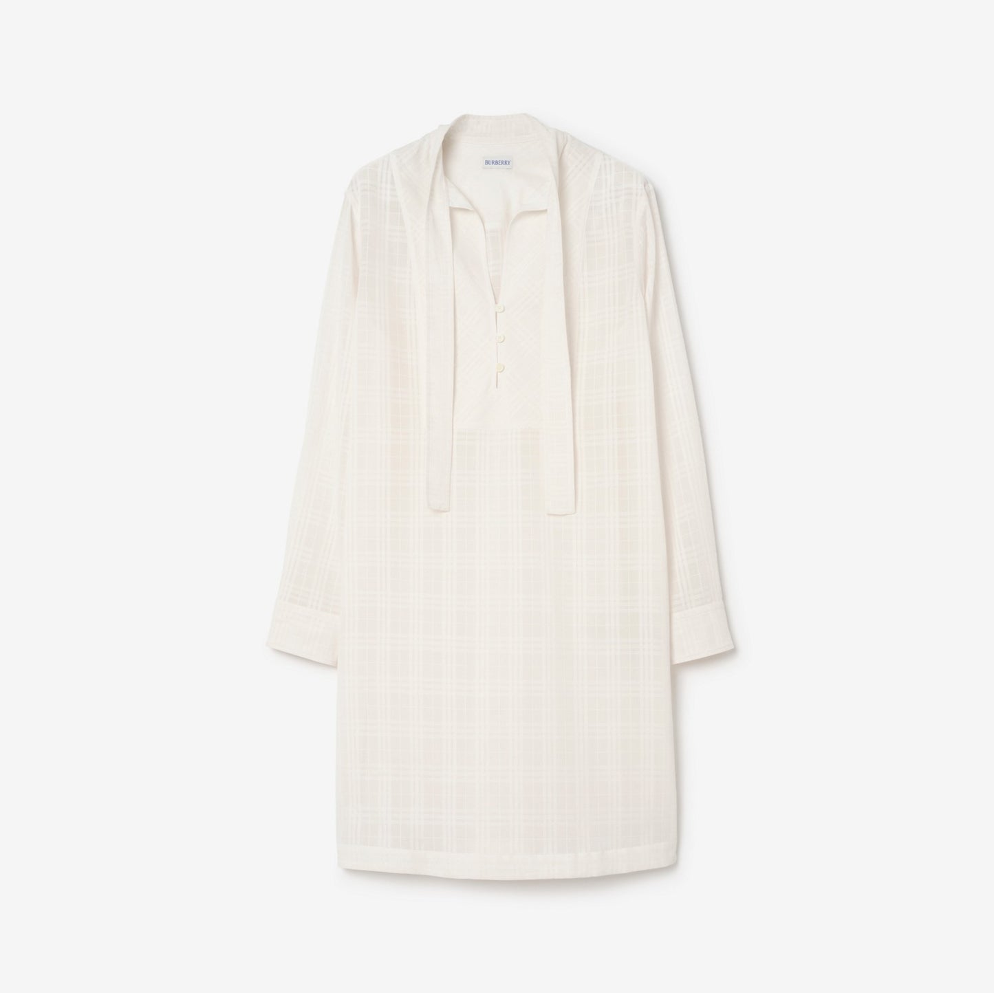 Check Cotton Voile Dress