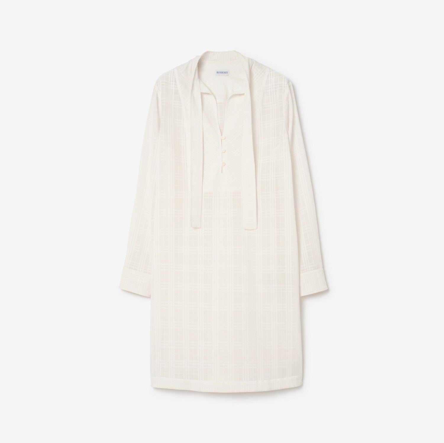 Check Cotton Voile Dress