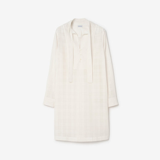 Check Cotton Voile Dress