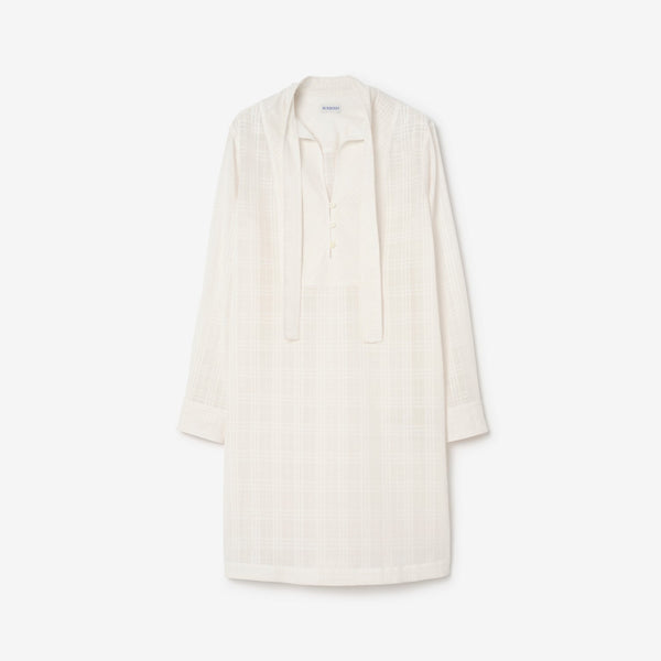 Check Cotton Voile Dress