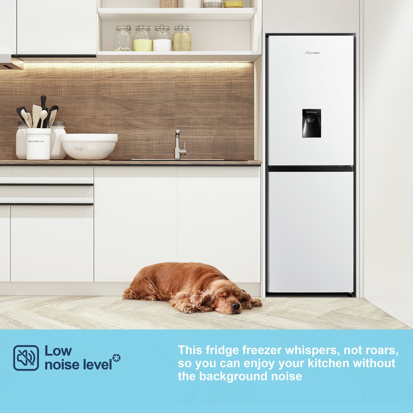 Fridgemaster MC55240DE Freestanding Fridge Freezer - White