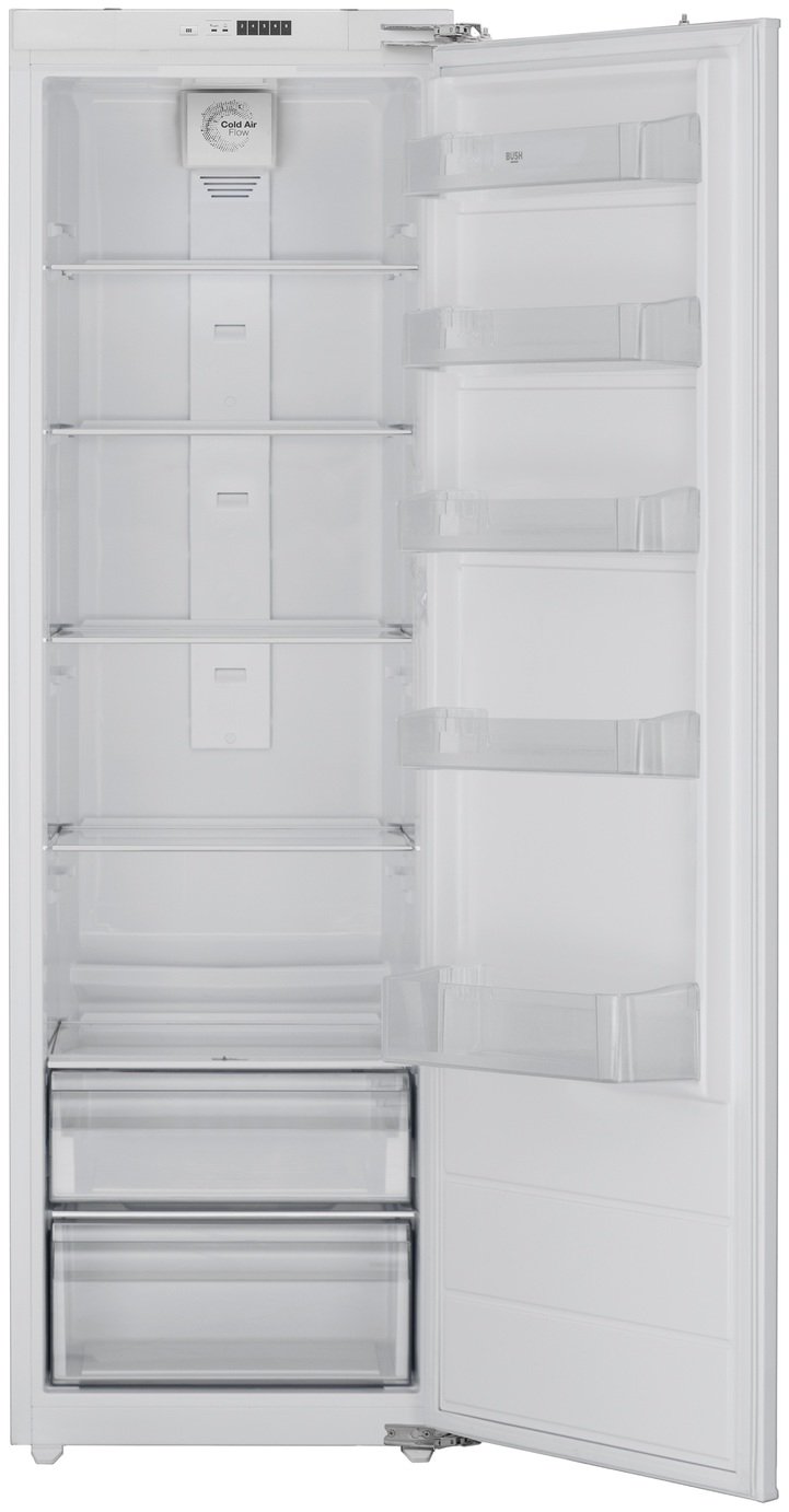 Bush MEBI55177FE Integrated Tall Larder Fridge - White