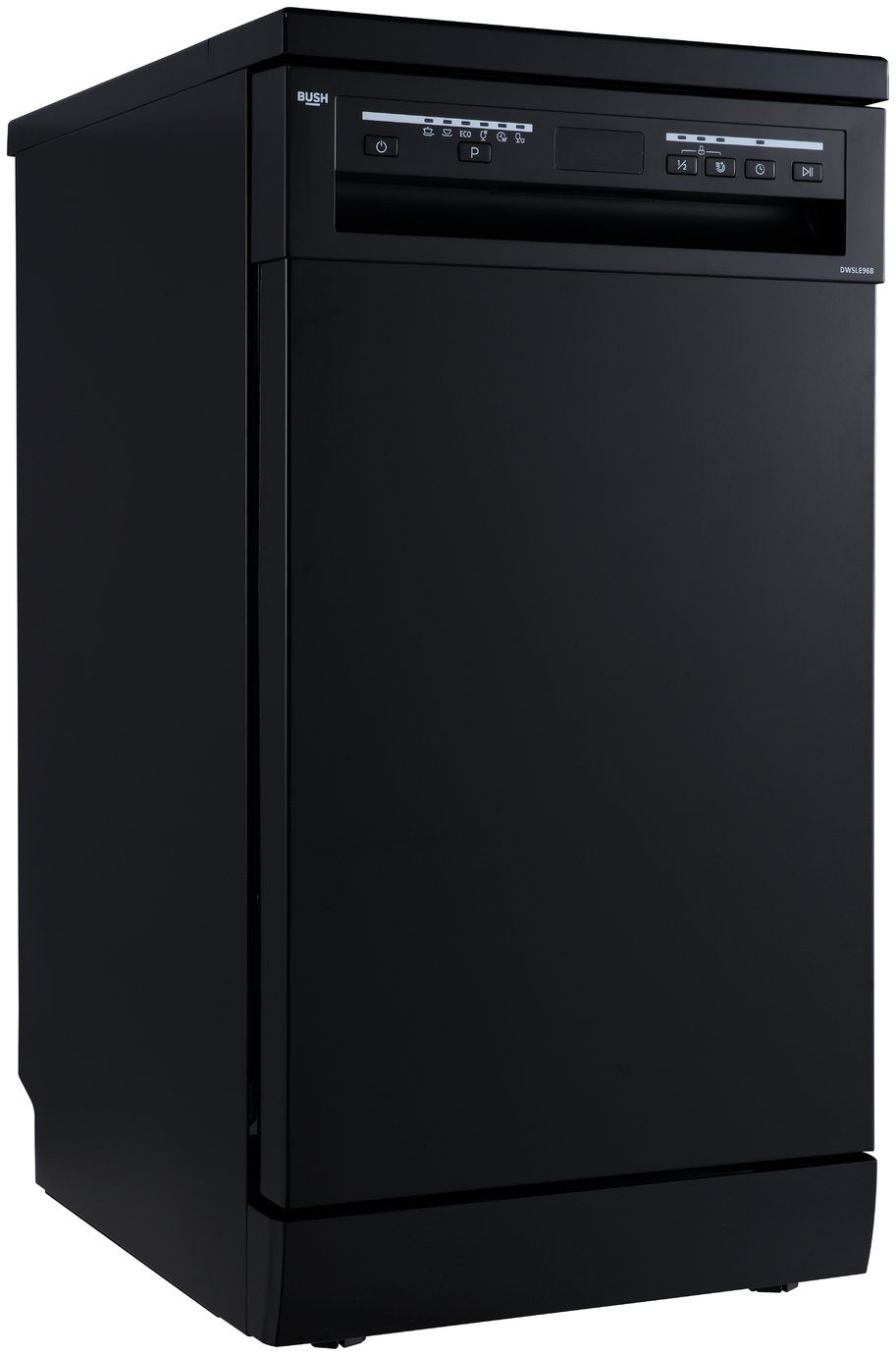 Bush DWSLE96B Slimline Dishwasher - Black