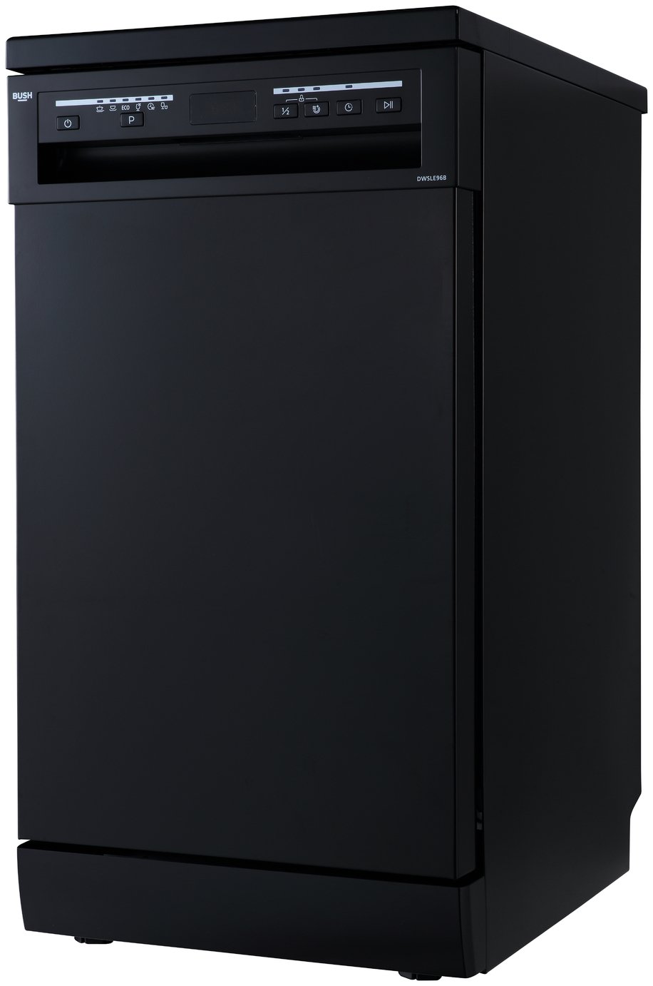 Bush DWSLE96B Slimline Dishwasher - Black