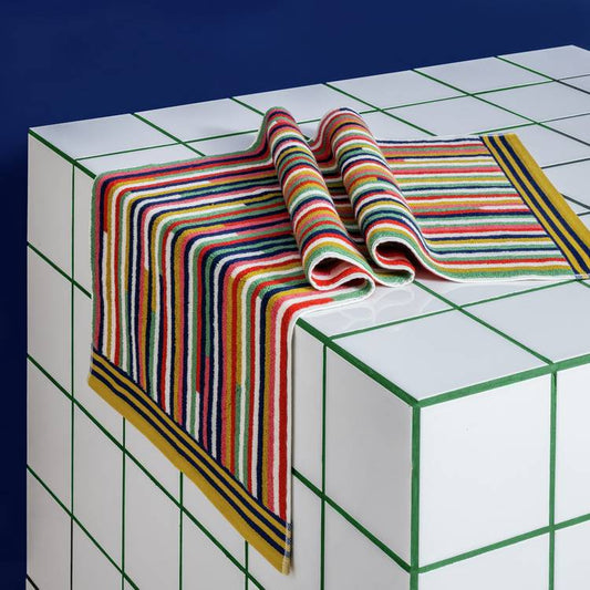 Habitat 60 Klee Stripe Hand Towel by Margo Selby - Multi