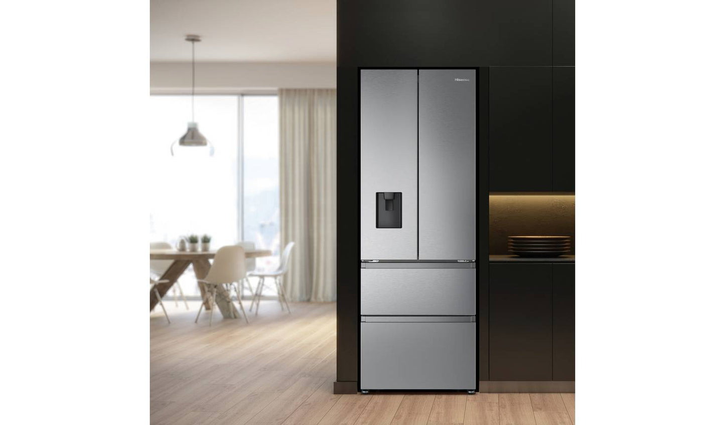 Hisense RF632N4WIE American Fridge Freezer - Silver