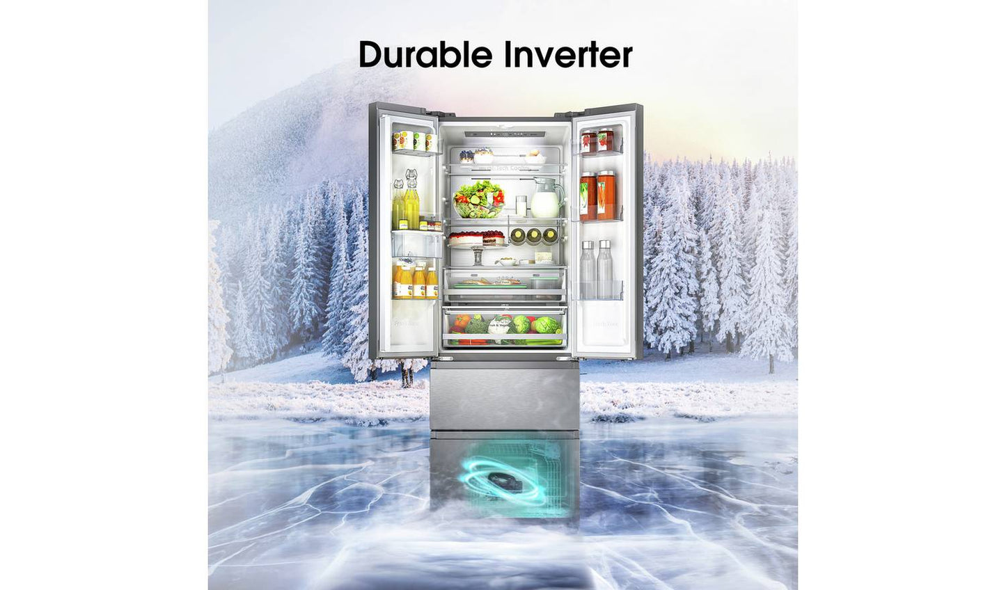 Hisense RF632N4WIE American Fridge Freezer - Silver