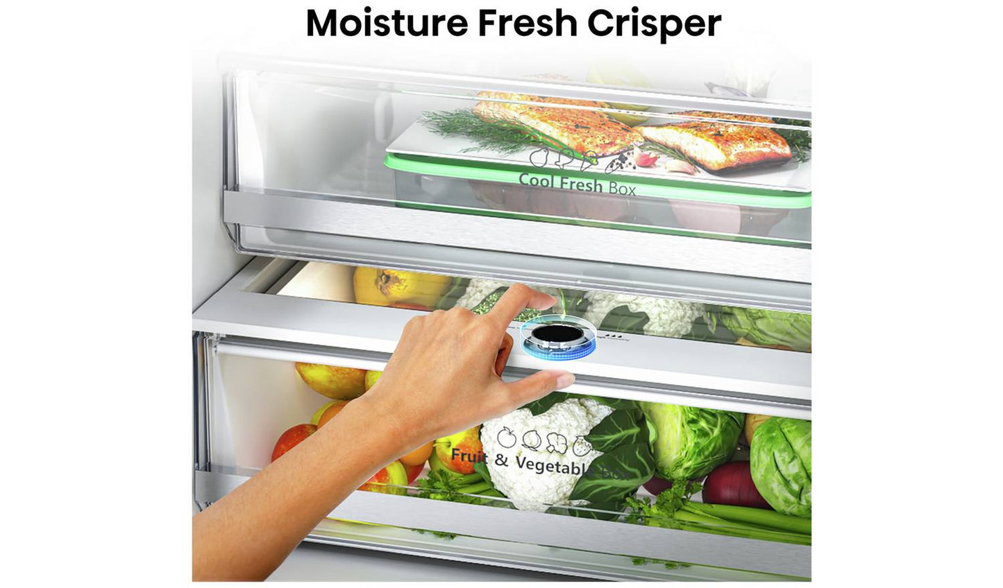 Hisense RF632N4WIE American Fridge Freezer - Silver