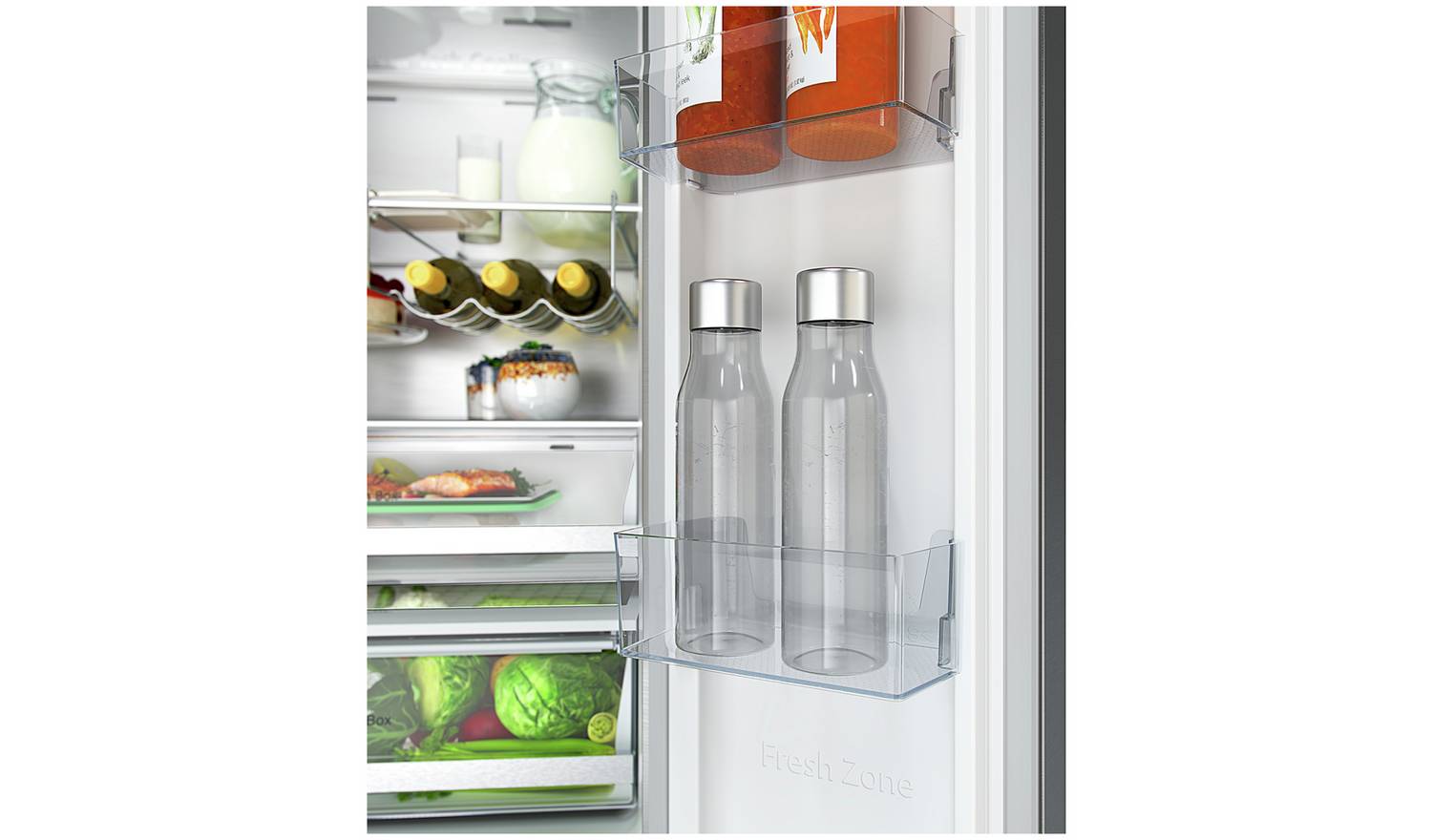 Hisense RF632N4WIE American Fridge Freezer - Silver