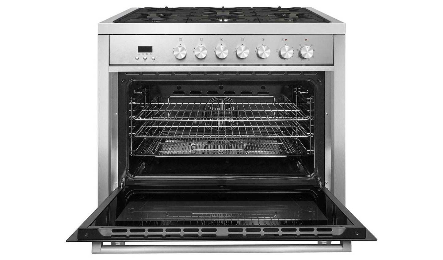 Bush BRC90DFSS 90cm Dual Fuel Range Cooker - Stainless Steel