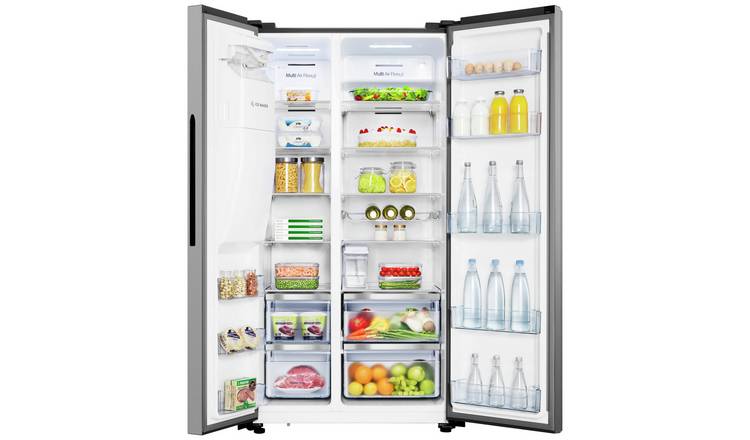 Hisense RS694N4TIE American Fridge Freezer - Silver