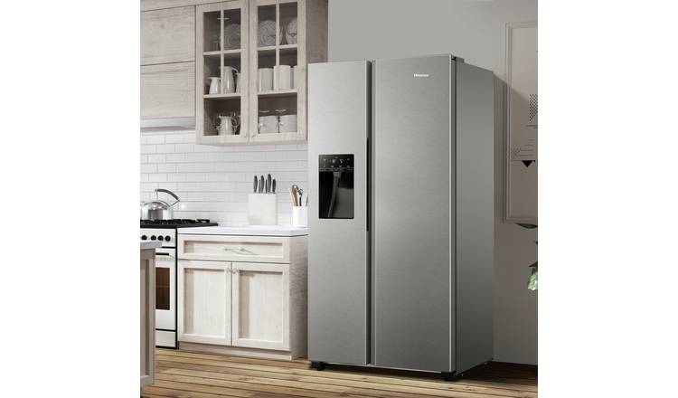 Hisense RS694N4TIE American Fridge Freezer - Silver
