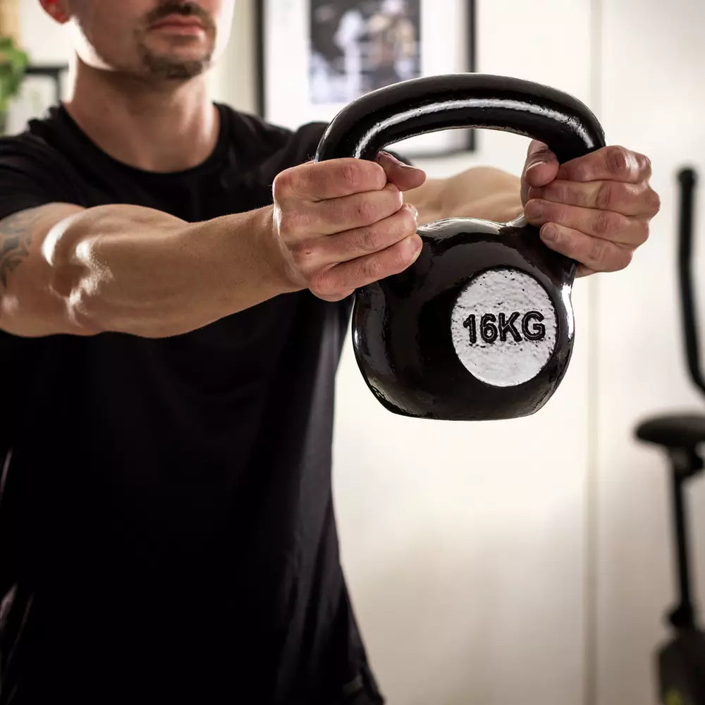 Pro Fitness 16kg Kettlebell - Black