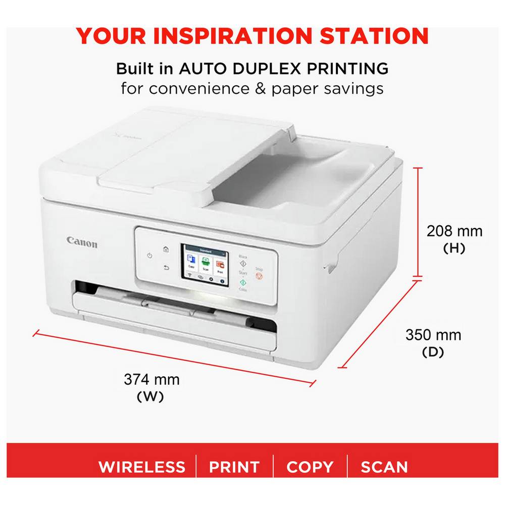 Canon PIXMA TS7750i Wireless Multifunction Printer - White