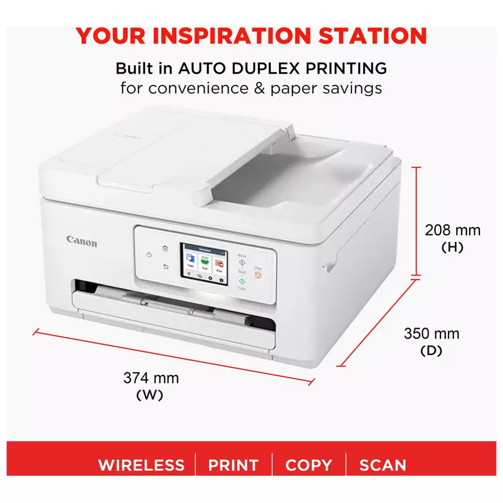 Canon PIXMA TS7750i Wireless Multifunction Printer - White