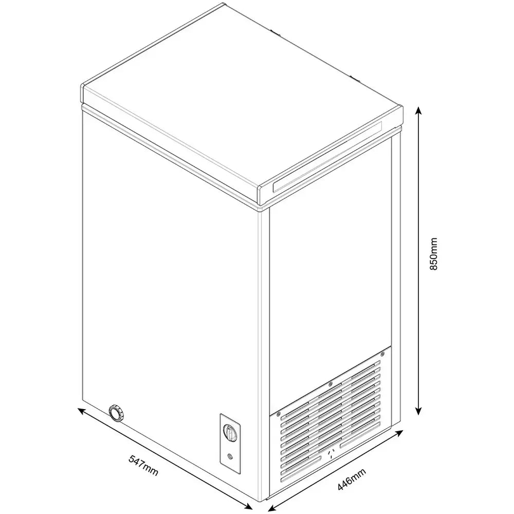 Bush BECFE99LB Chest Freezer - Black