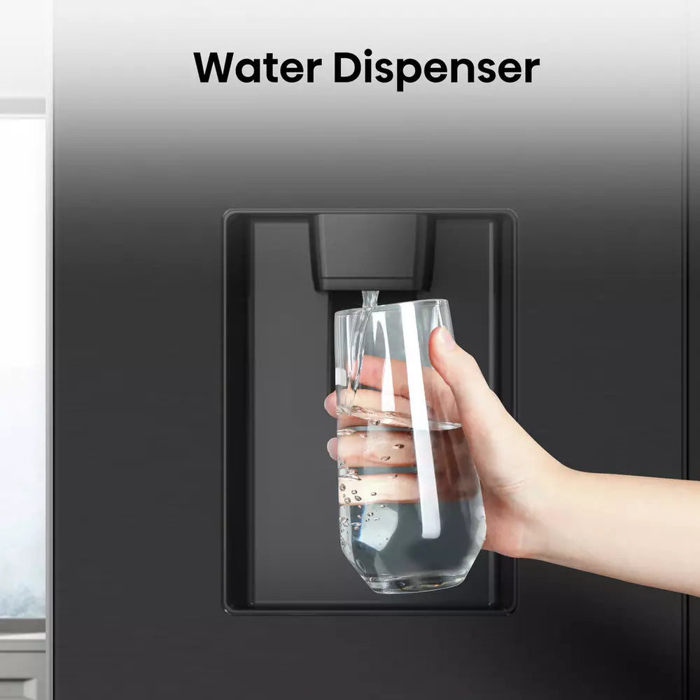 Hisense RF632N4WFE American Fridge Freezer - Black