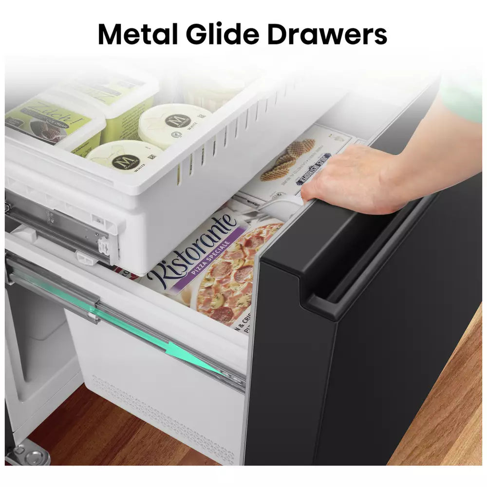 Hisense RF632N4WFE American Fridge Freezer - Black