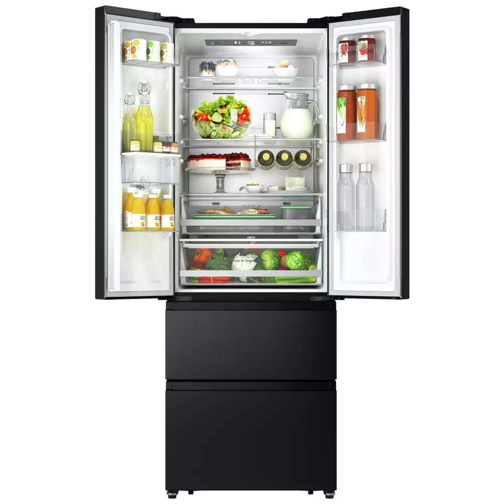 Hisense RF632N4WFE American Fridge Freezer - Black