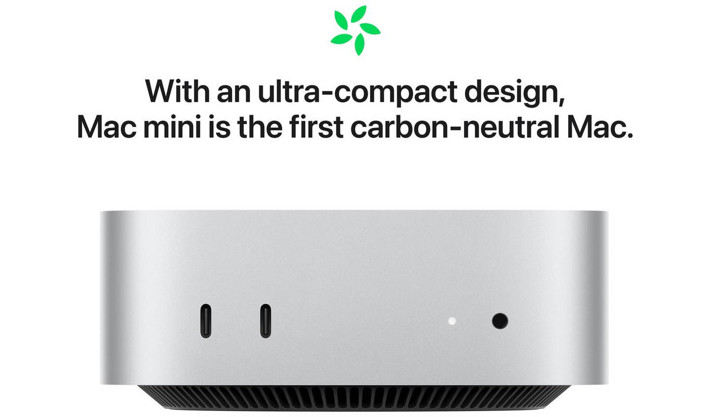 Apple Mac mini 2024 M4 16GB 256GB Desktop - Silver