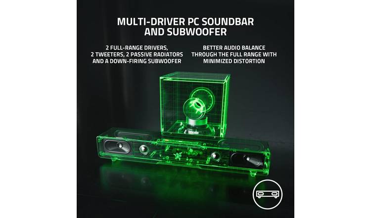 Razer Leviathan V2 PC Soundbar - Black