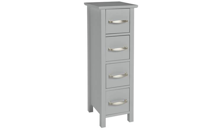 Argos Home 4 Drawer Bathroom Storage Unit - Grey