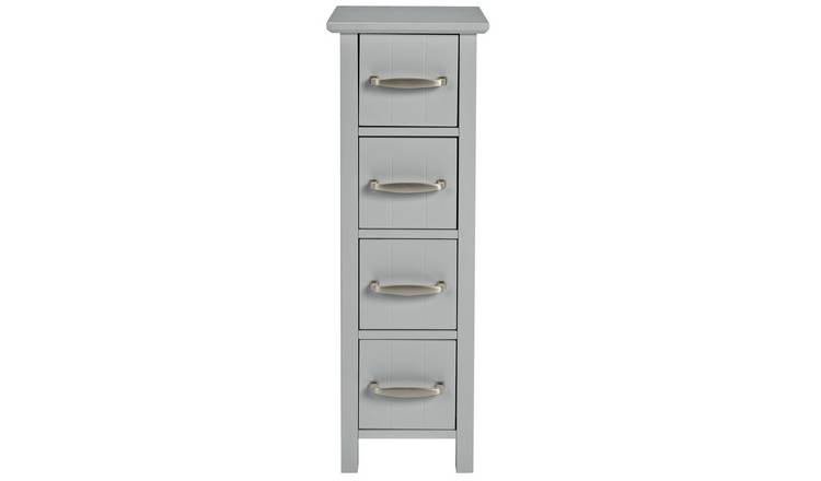 Argos Home 4 Drawer Bathroom Storage Unit - Grey