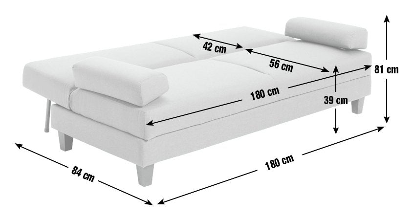 Argos Home Chase Fabric Clic Clac Sofa Bed - Teal