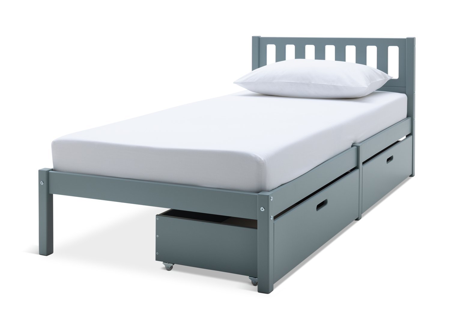Habitat Ronnie Single Bed Frame and Drawer - Duck Egg Blue