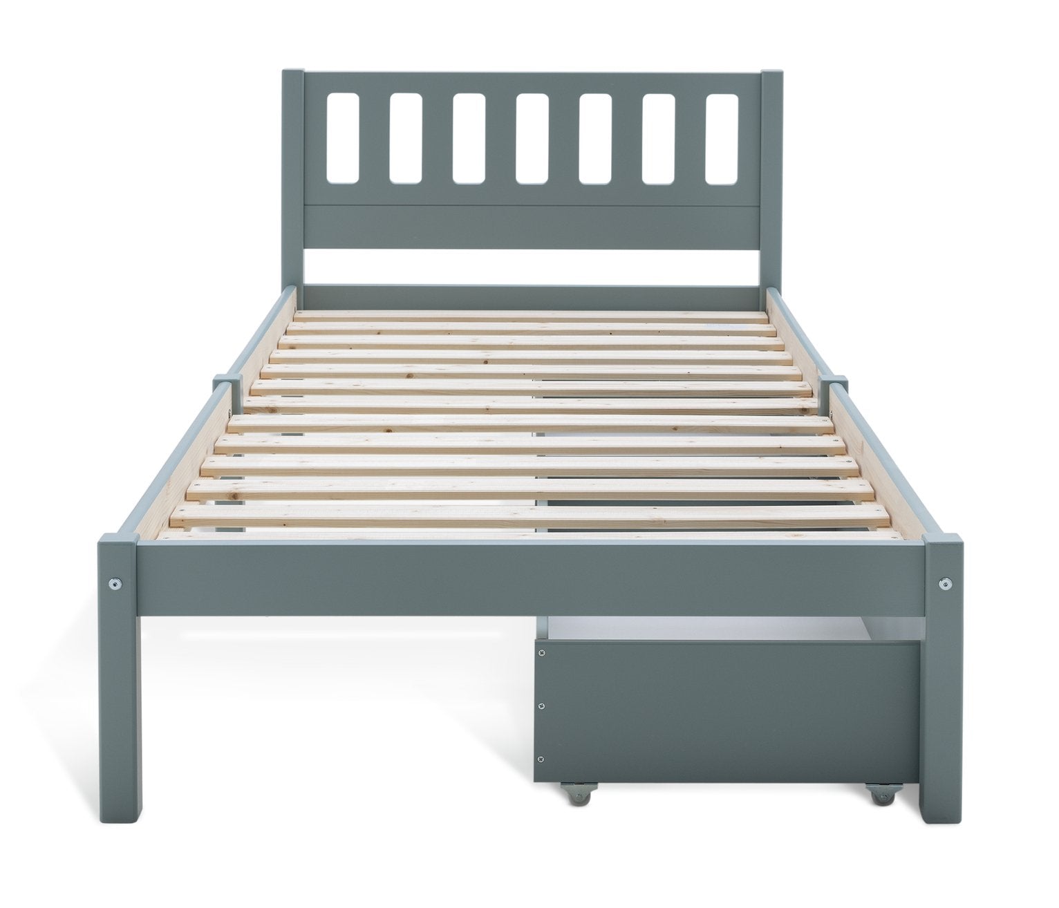 Habitat Ronnie Single Bed Frame and Drawer - Duck Egg Blue