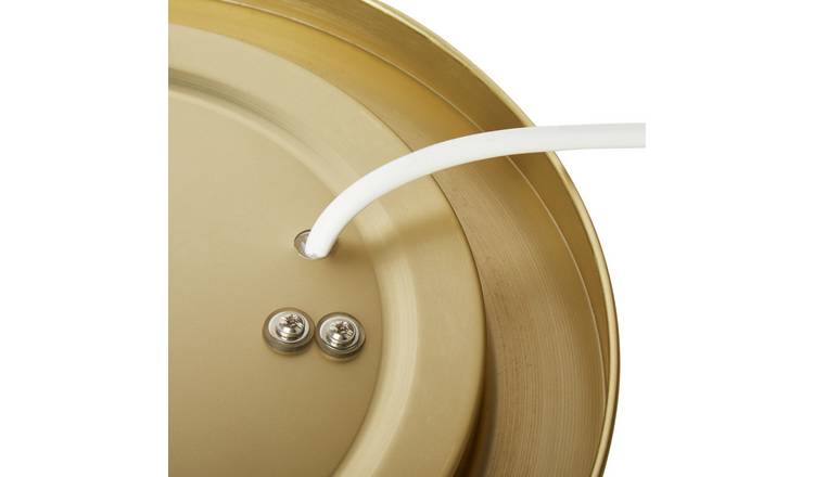 Argos Home Aspley Bathroom Flush to Ceiling Light - Brass