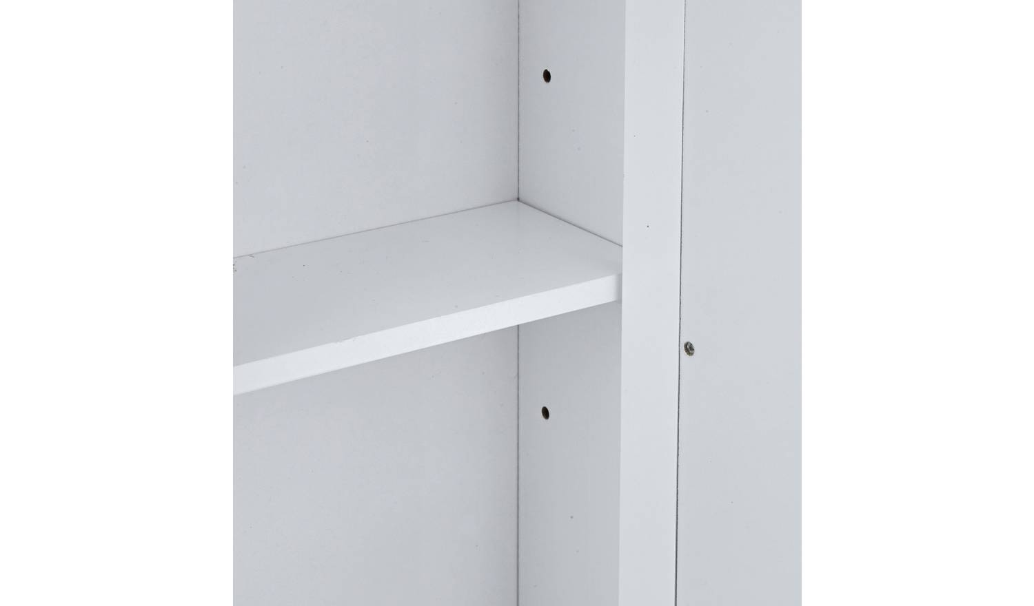 Argos Home Tongue & Groove 3 Door Mirrored Cabinet - White