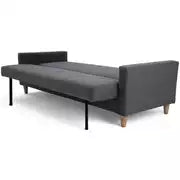 Habitat Brooks Fabric 3 Seater Clic Clac Sofa Bed - Grey