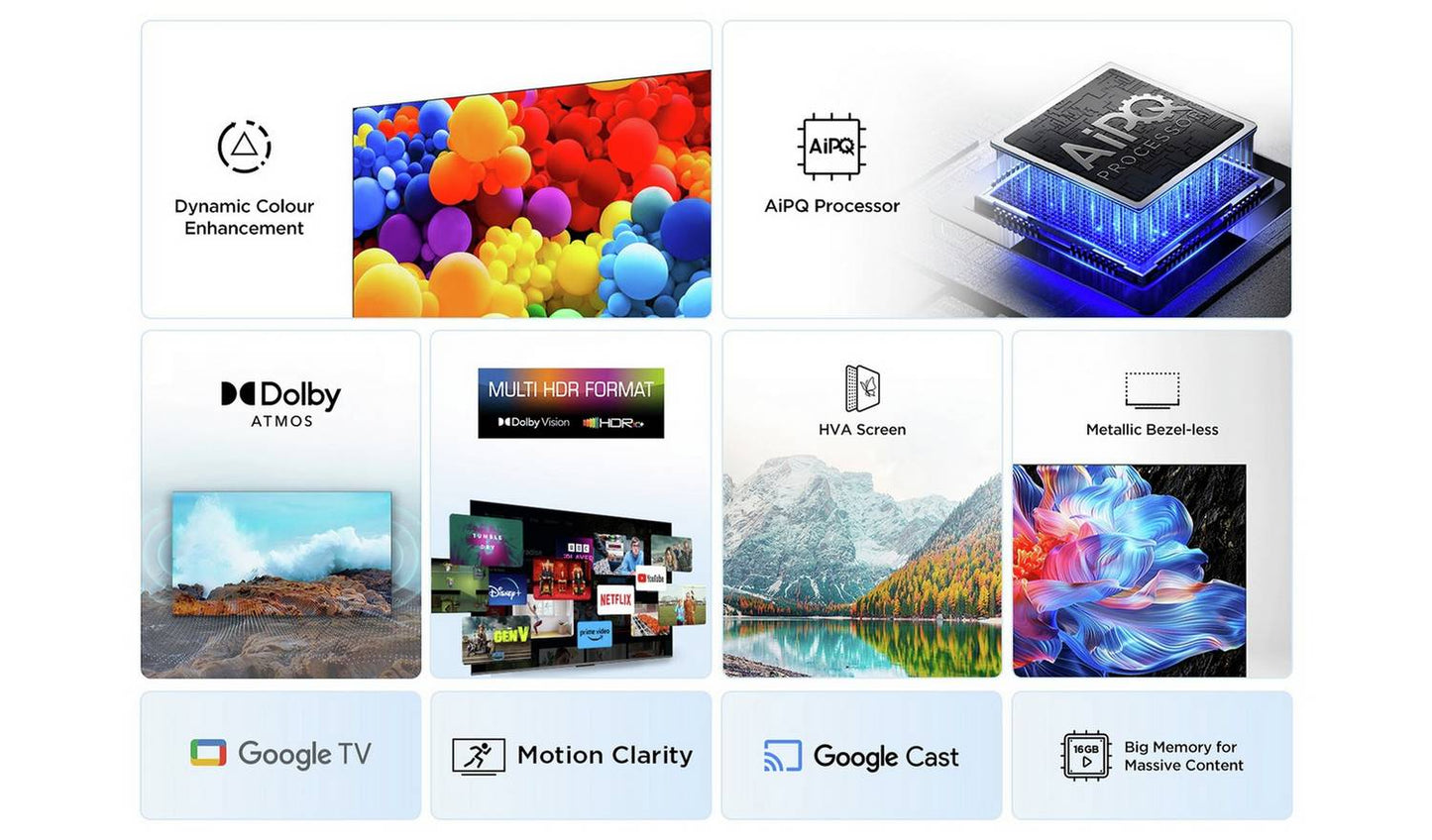 TCL 65 Inch 65P6K Smart 4K UHD HDR LED TV