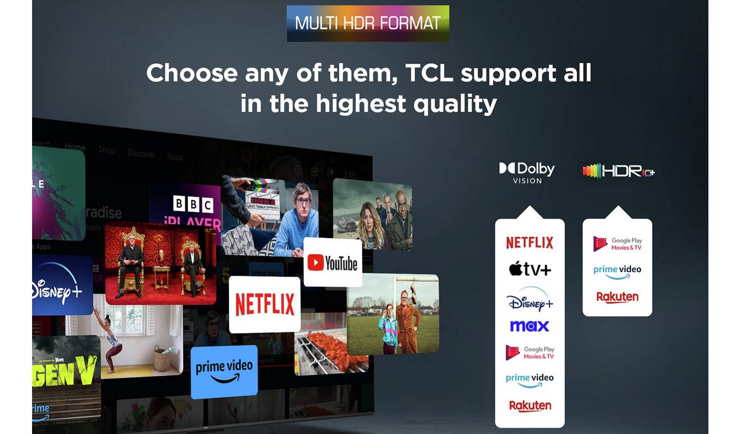 TCL 65 Inch 65P6K Smart 4K UHD HDR LED TV