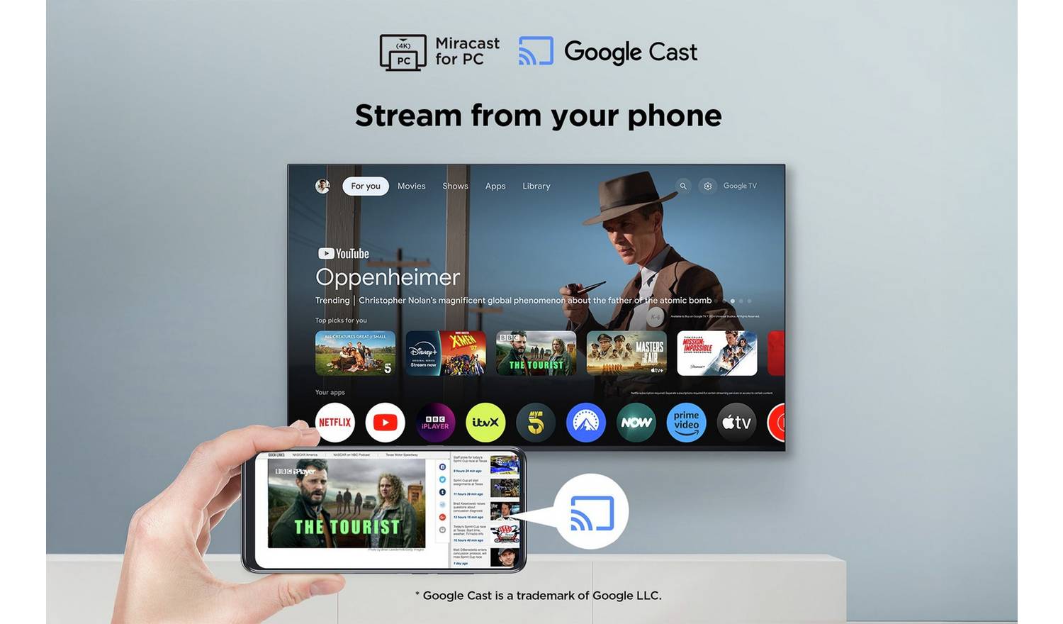 TCL 65 Inch 65P6K Smart 4K UHD HDR LED TV