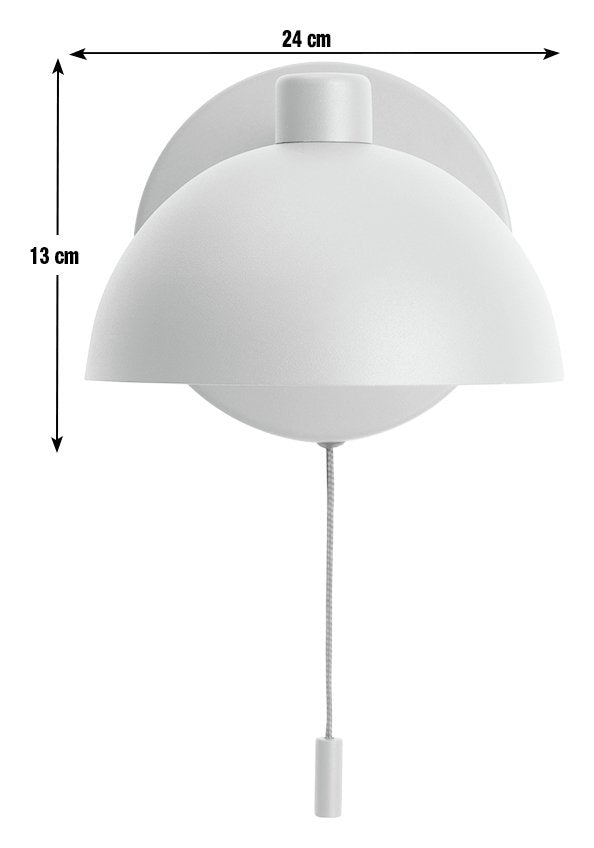 Habitat Mushroom Steel Wall Light - Green