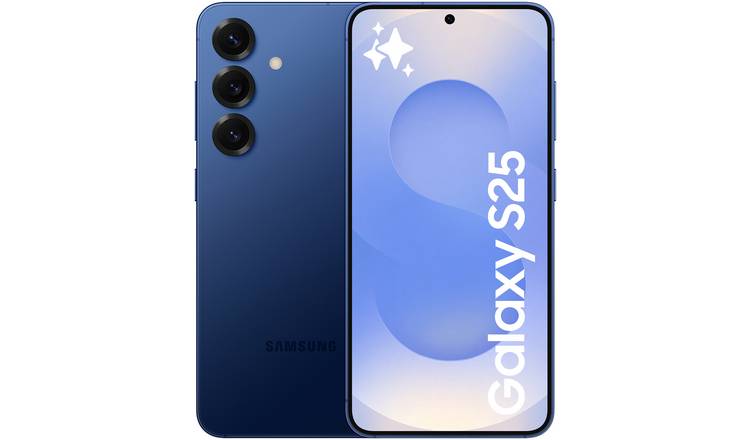 SIM Free Samsung Galaxy S25 5G 256GB AI Mobile Phone - Navy