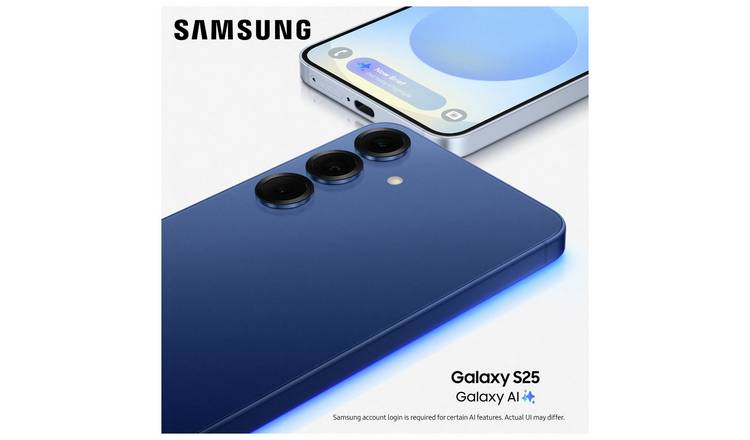 SIM Free Samsung Galaxy S25 5G 256GB AI Mobile Phone - Navy